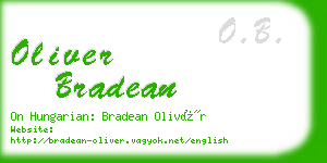 oliver bradean business card